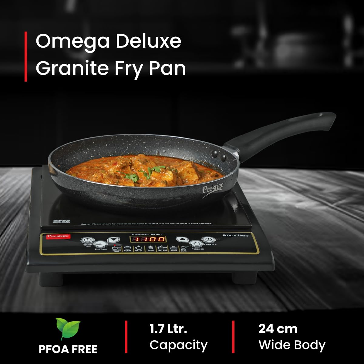 Prestige Non-Stick Omega Deluxe Granite Fry Pan