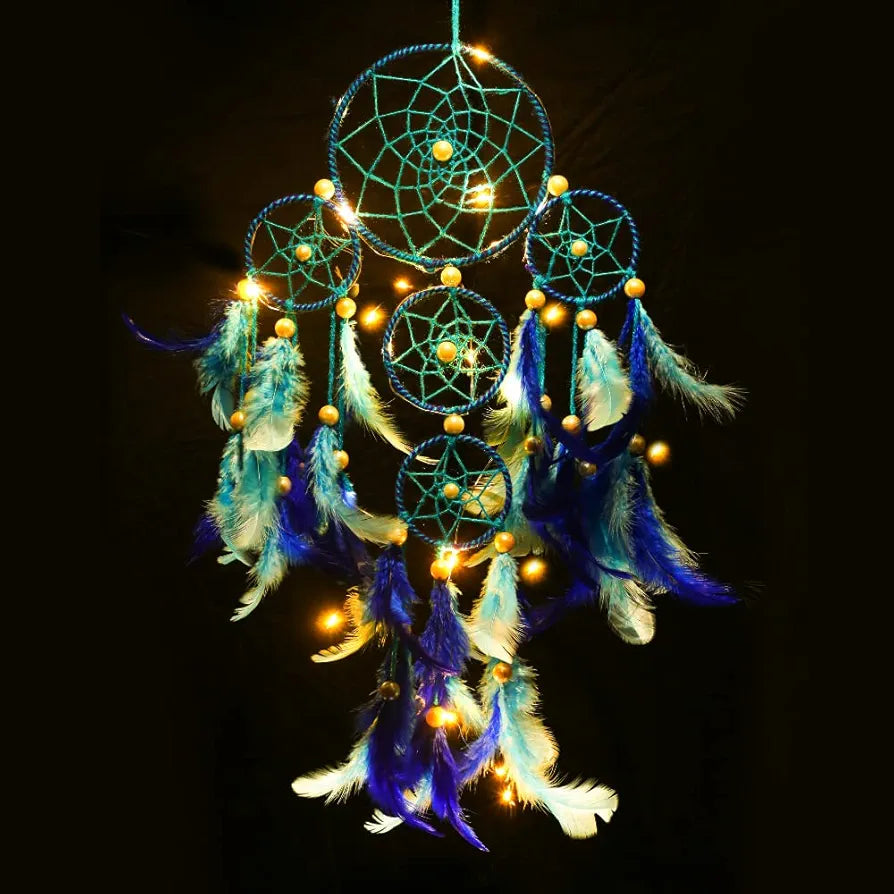 Dream Catcher Blue 4 Tier with Pretty Lights