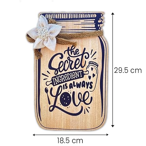 Sehaz Artworks Wooden Kitchen Wall Hangings Home Decoration Items For Home Decoration - Jar-0007