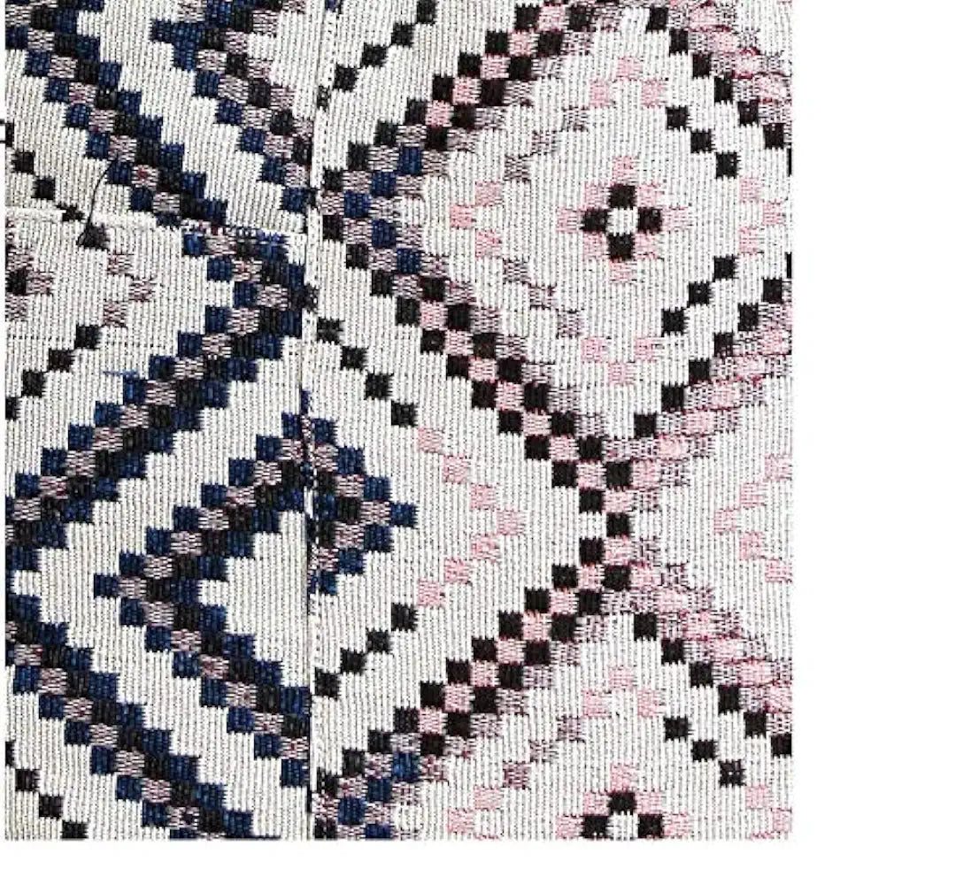 Astrid Handmade Macrame Flap Over Sling Bag For Girls And Women Colour Prismatic White Pink Textured