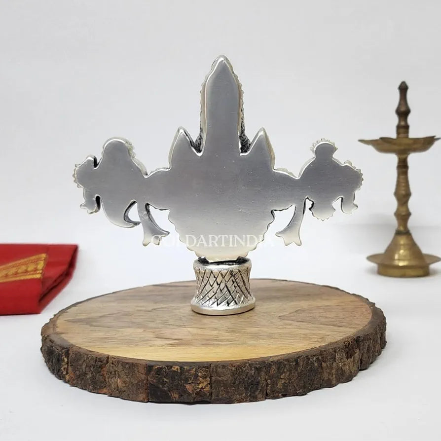 Gold Art India Lord Venkateswara Balaji Idol Silver-Plated Antique Matte Finish
