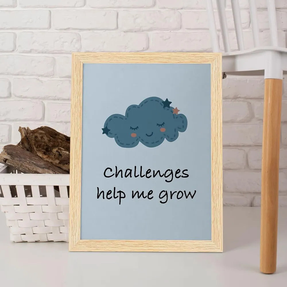 ArtX Paper Motivational-06 Quotes Wall Paintings for Kids Room Animal Frames Set of 6