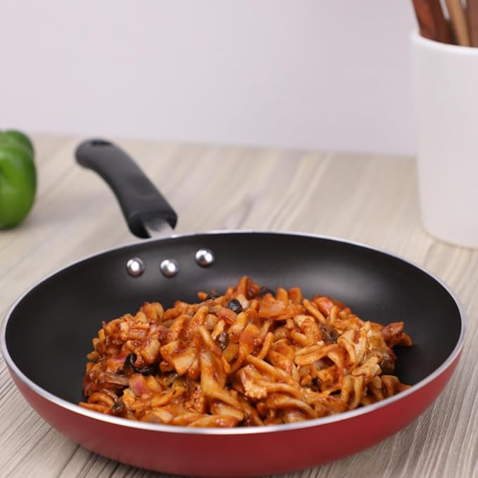 Vinod Zest Inducto Aluminium Non Stick Frypan - 18 cm | 3mm Extra Thick | 3 Layer Coating