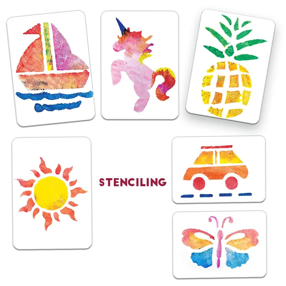 TOYKRAFTT Finger Painting for Toddlers, 4-in-1 Activity Toys for 2+ Year Old, Non Toxic Child Safe Colours for Kids, Gift for 2 to 5 Year Olds, Finger Painting Mega Kit