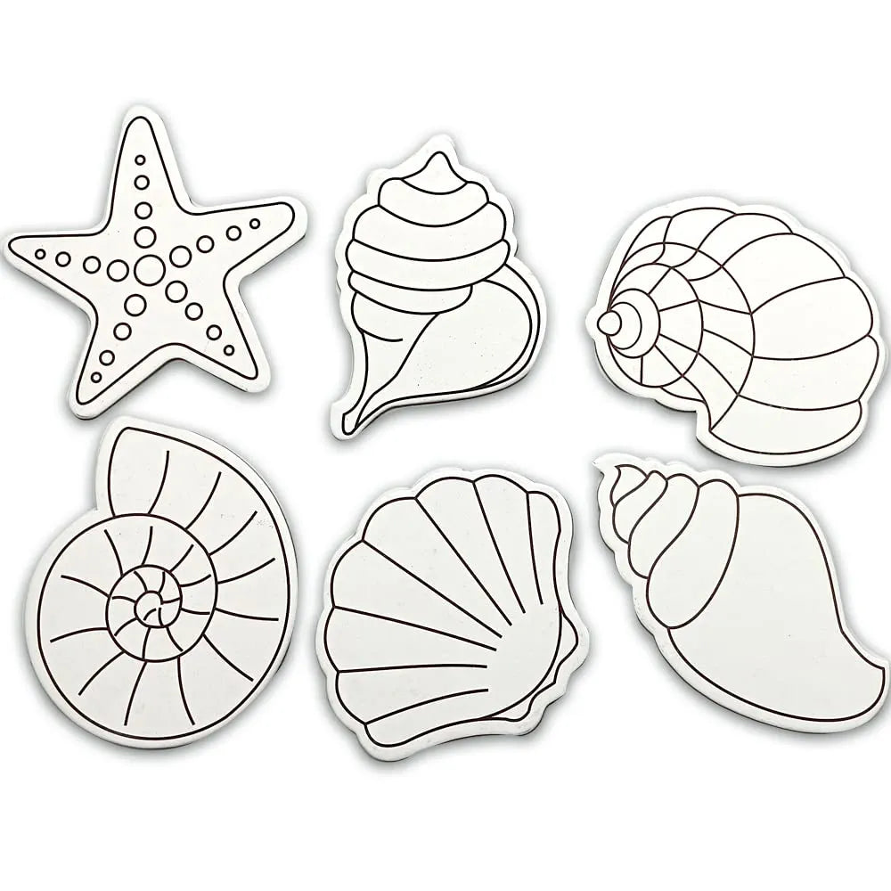 TOYKRAFTT Art N Craft Kit for Kids, Creative & DIY Toys, Kids Activity for Age of 8+ Year - Seashells Fridge Magnets