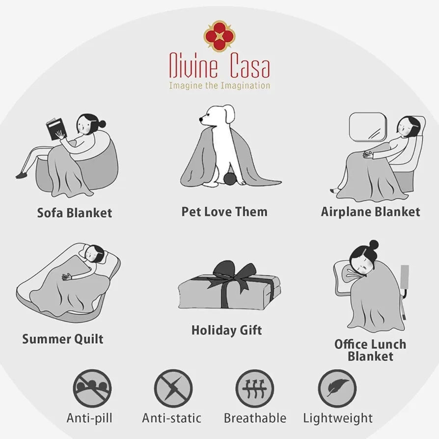 Divine Casa Babies & Kids Lightweight 100% Cambric Cotton All Season Reversible Comforter Blanket TC - 144 Colour Tawny Olive