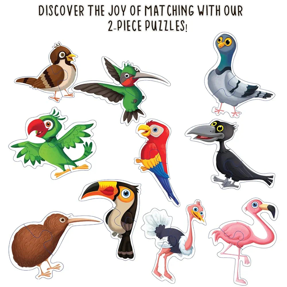 The Book Tree Birds Puzzle Box for Kids I Educational Toy for Kids Age 2+ I 60 Jigsaw Puzzle Pieces and 1 Story Book for Early Learning I A for Children by Majestic Book Club