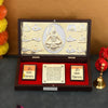 Jaipur Ace Jai Shiv Shankar Om Namah Shivaay Gold Plated Charan Paduka Yantra With Wooden Box