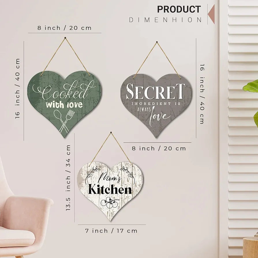 Kotart Modern Coocked With Love Wall Hangings For Living Room ART 2