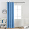 Divine Casa Luxurious 7 Feet Blackout Curtain for Doors Room Darkening Thermal Insulated & Noise Reducing Premium Opaque Polyester Colour Steelblue (Pack of 1)