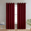 Divine Casa Premium Micro Satin Semi Blackout Door Curtains Solid Design Size 7 Feet Colour Deep Maroon (Pack of 2)