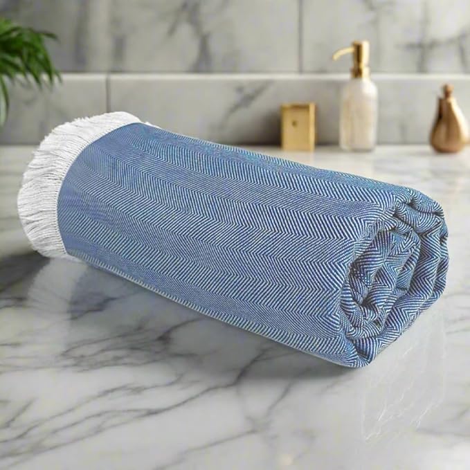 Heelium Bamboo Bath Towel Ultra Soft & Lightweight Highly Absorbent & Fast Drying Turkish Towel for Bath