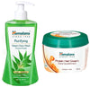 Himalaya Purifying Neem Face Wash & Protein Hair Cream Combo