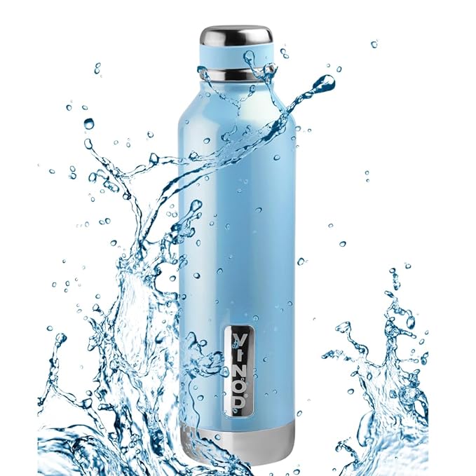 Vinod Bling Stainless Steel Vacuum Insulated Water Bottle - 750ml | Hot & Cold Thermosteel Bottle
