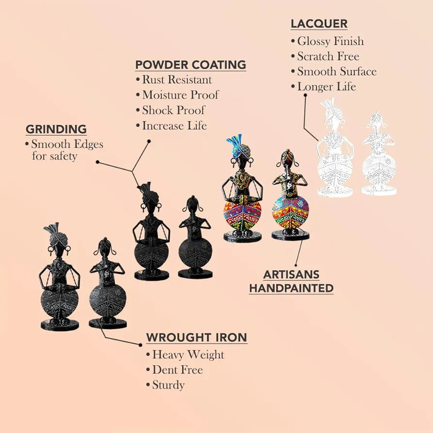 Ekhasa Nostrae Metal Show Pieces Rajasthani Musican Couple 1