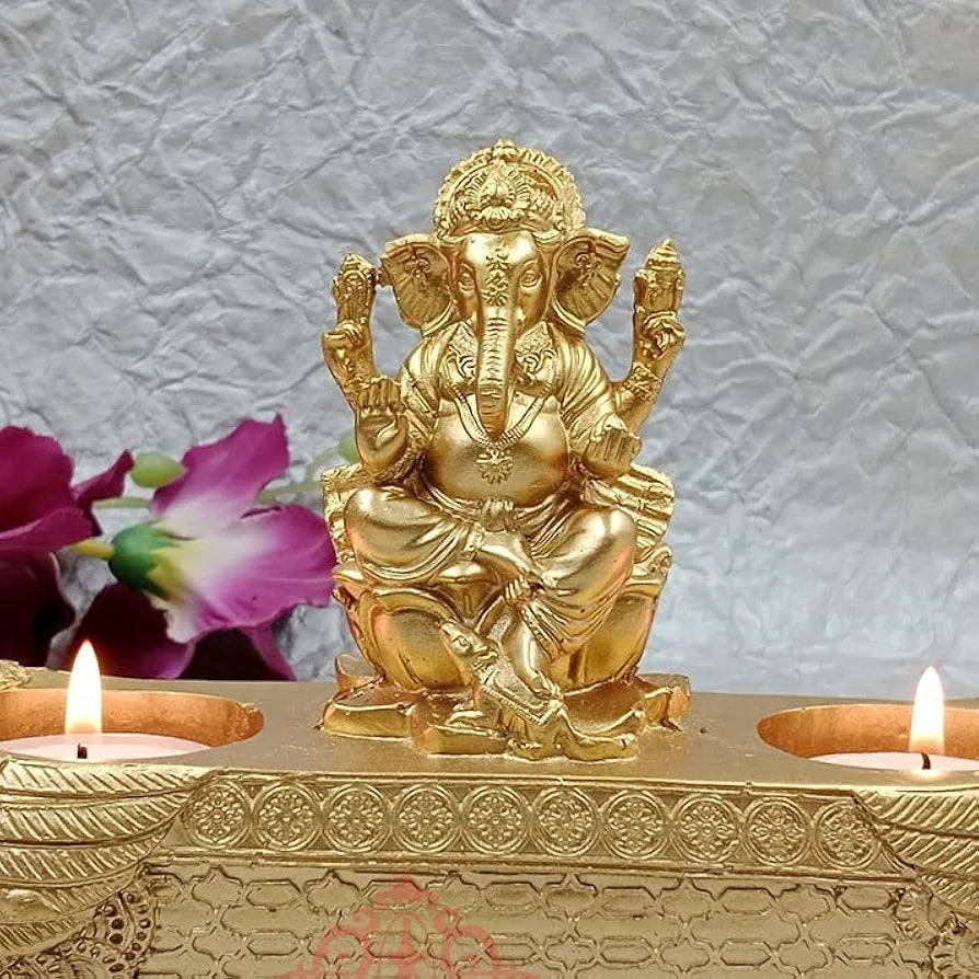 Jaipur Ace Beautiful Vinayak Ji Statue Perfect Boat Ganesha Idol Boat Ganesha