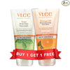 VLCC Tulsi Acne Clear Face Wash with FREE Orange Oil Pore Cleansing Face Wash - Buy One Get One - 150 ml ( Pack of 2 )
