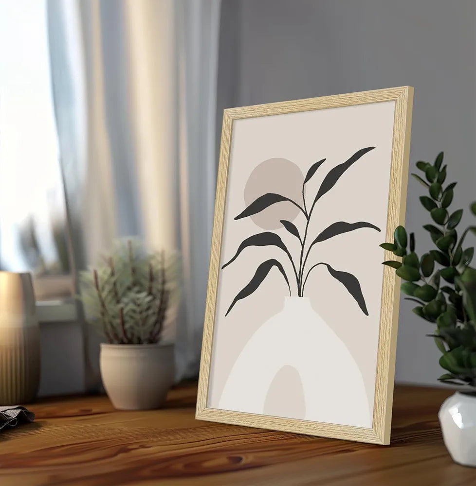 ArtX Paper Flowers Boho Wall Painting Set Of 4