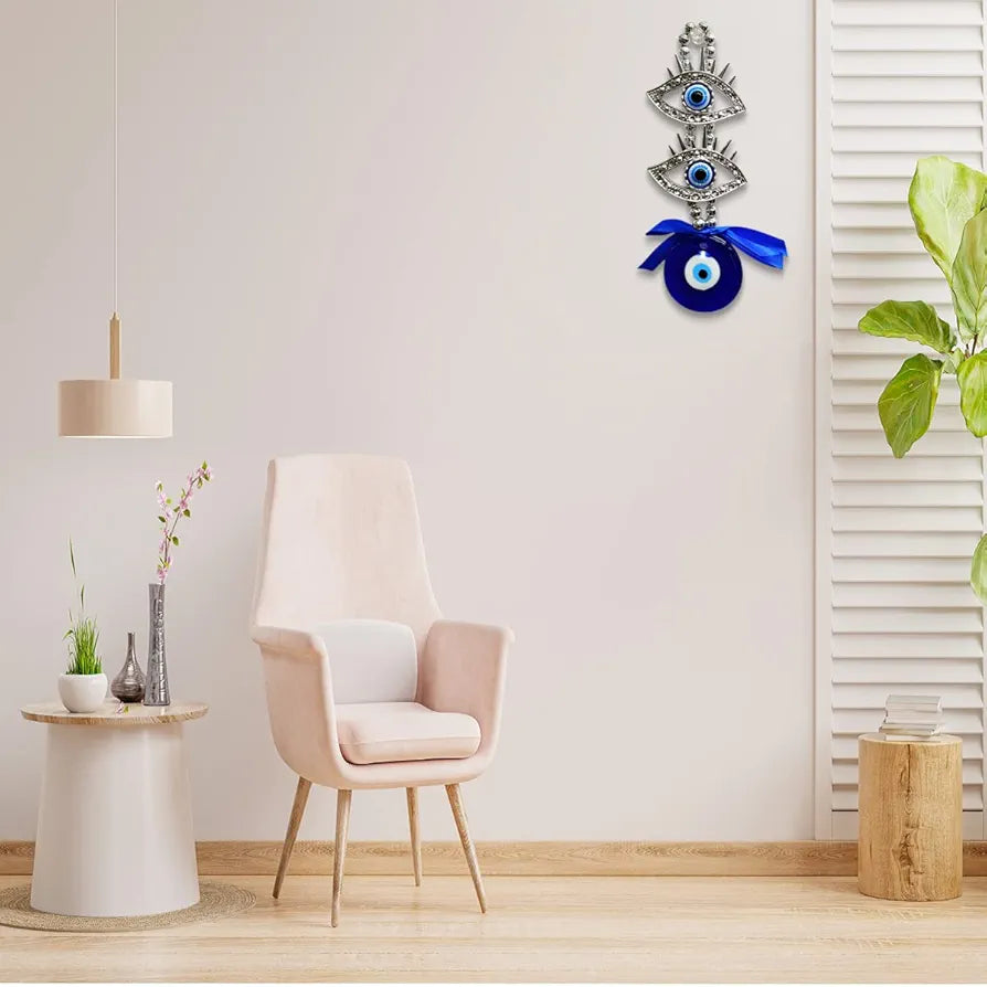 Shubhanjali 2 Eye Lashed Evil Eye Hanging for Home