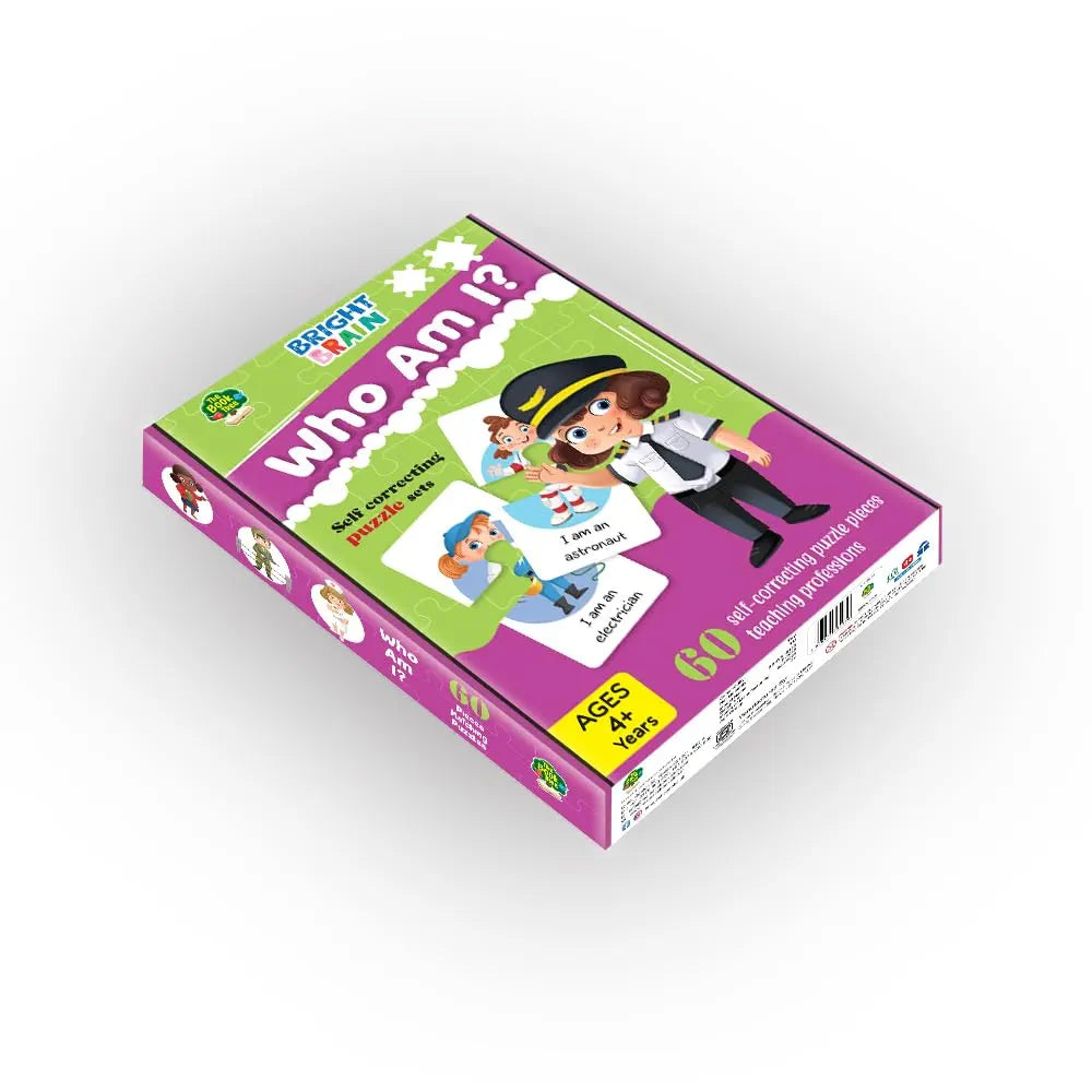 The Book Tree Bright Brain Profession Puzzle for Kids | 60 Self-Correcting Matching Sets | Learn Jobs & Occupations | Educational & Gifting Toy for Ages 3+