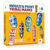 Toykraftt Mould & Paint Fridge Magnet Making Kit Mould and Paint Tribal Masks Multicolor 6-12 Years