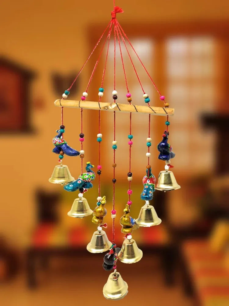 Handcrafted Rajasthani Peacock Wind Chime