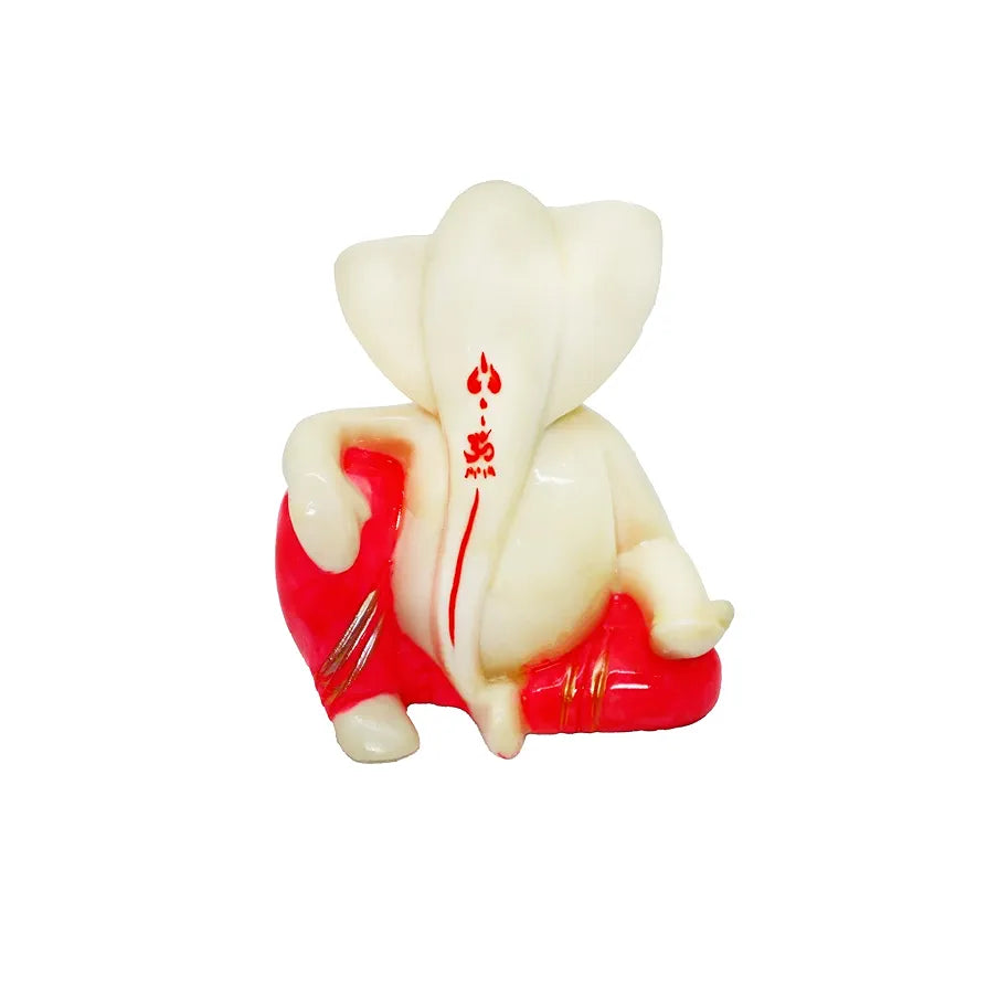 Jaipur Ace Ganesh Murti Ganesha Hand Crafted Best Car Dashboard Sund Ganesha Red