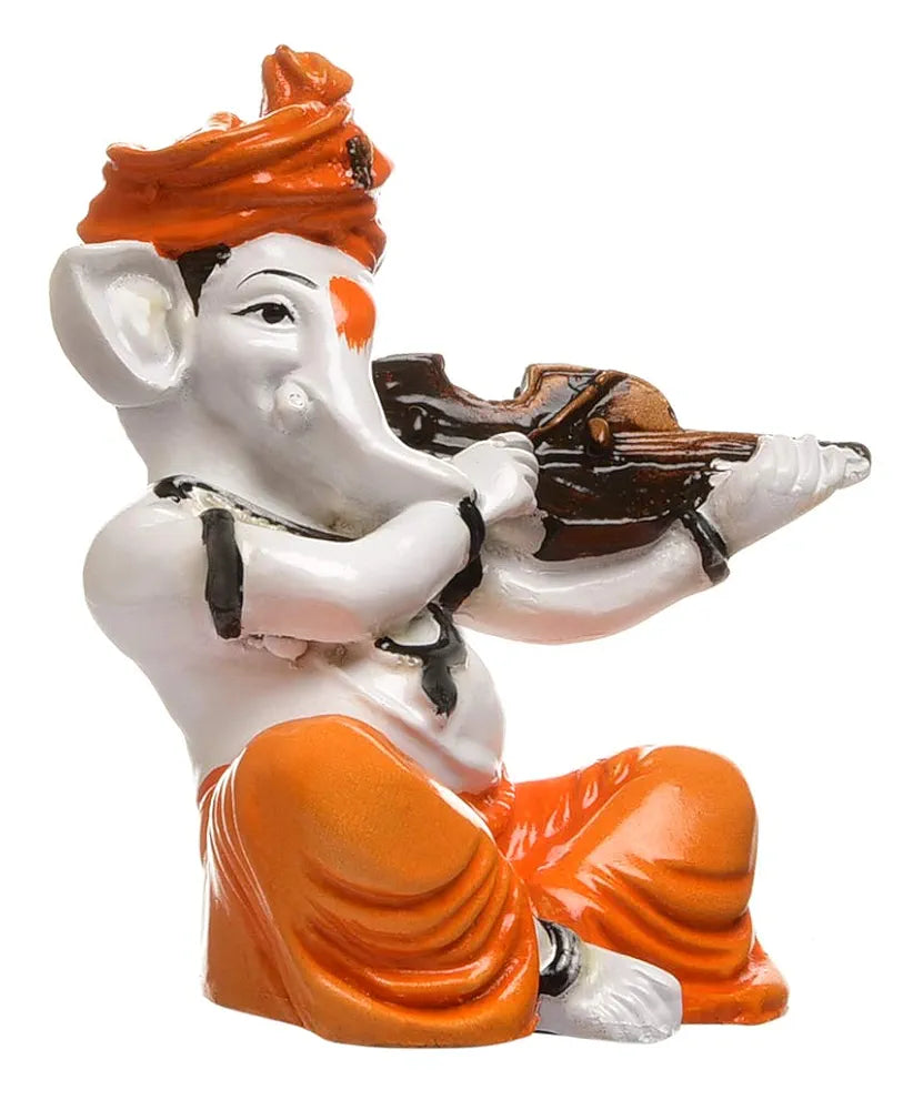 Karigaari India Karigaari Polyresine Ganesha Playing Guitar