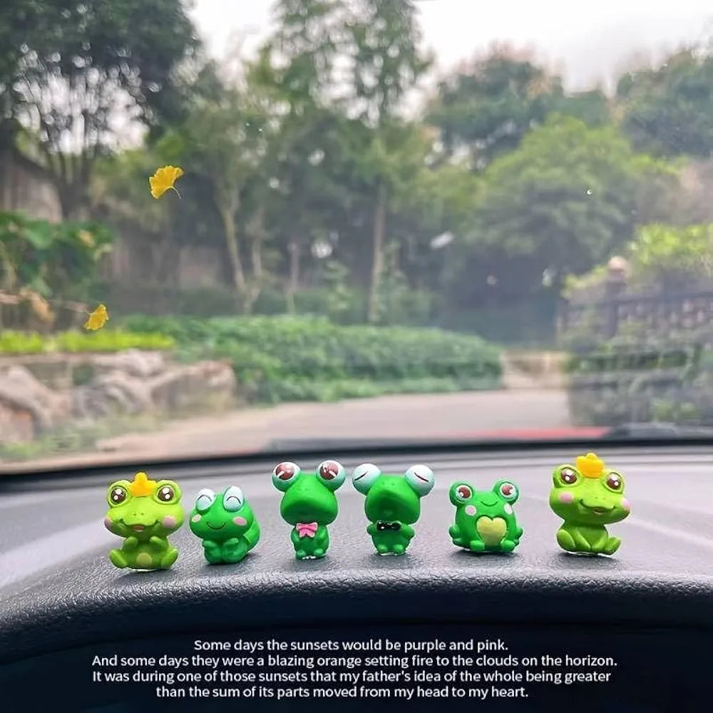 Satyam Kraft 1 Set Resin Frog Miniature Figurines