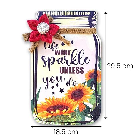 Sehaz Artworks Wooden Jar Wall Hangings Home Décor Items Home Decoration Items Jar-0002