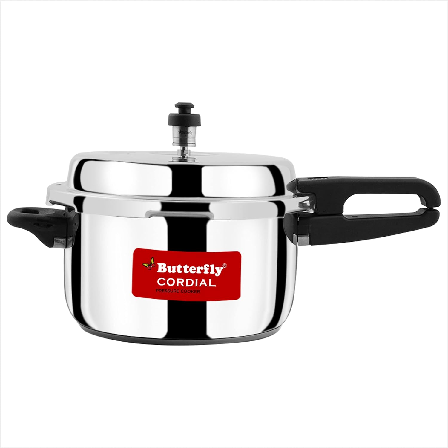 Butterfly Cordial 2, 3 & 5 Litres Pressure Cookers Set | Outer Lid | Superior Stainless Steel | Induction & Gas Stove Compatible