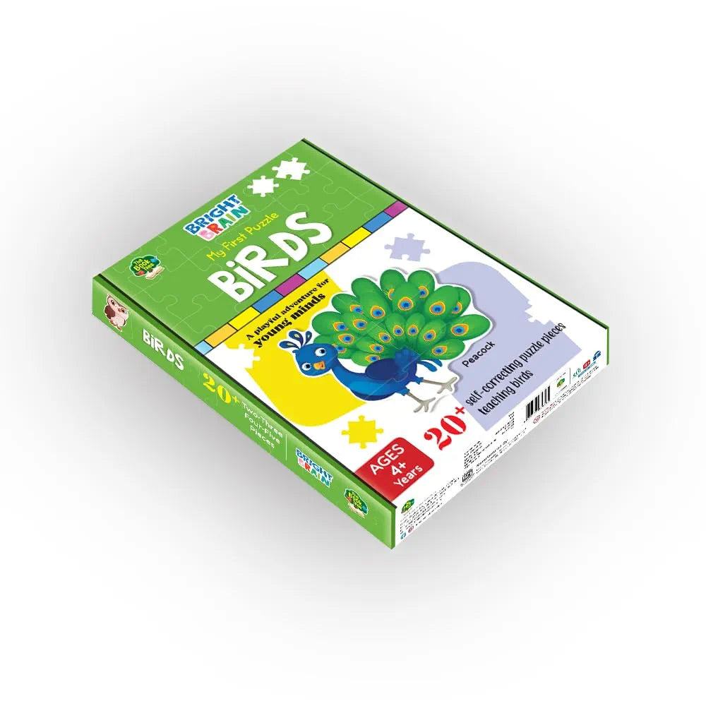 The Book Tree Birds 20+ Piece Jigsaw Puzzle for Preschoolers, Educational Toy for Learning Different Birds, Gifts for Kids Ages 3 to 6 by Majestic Book Club