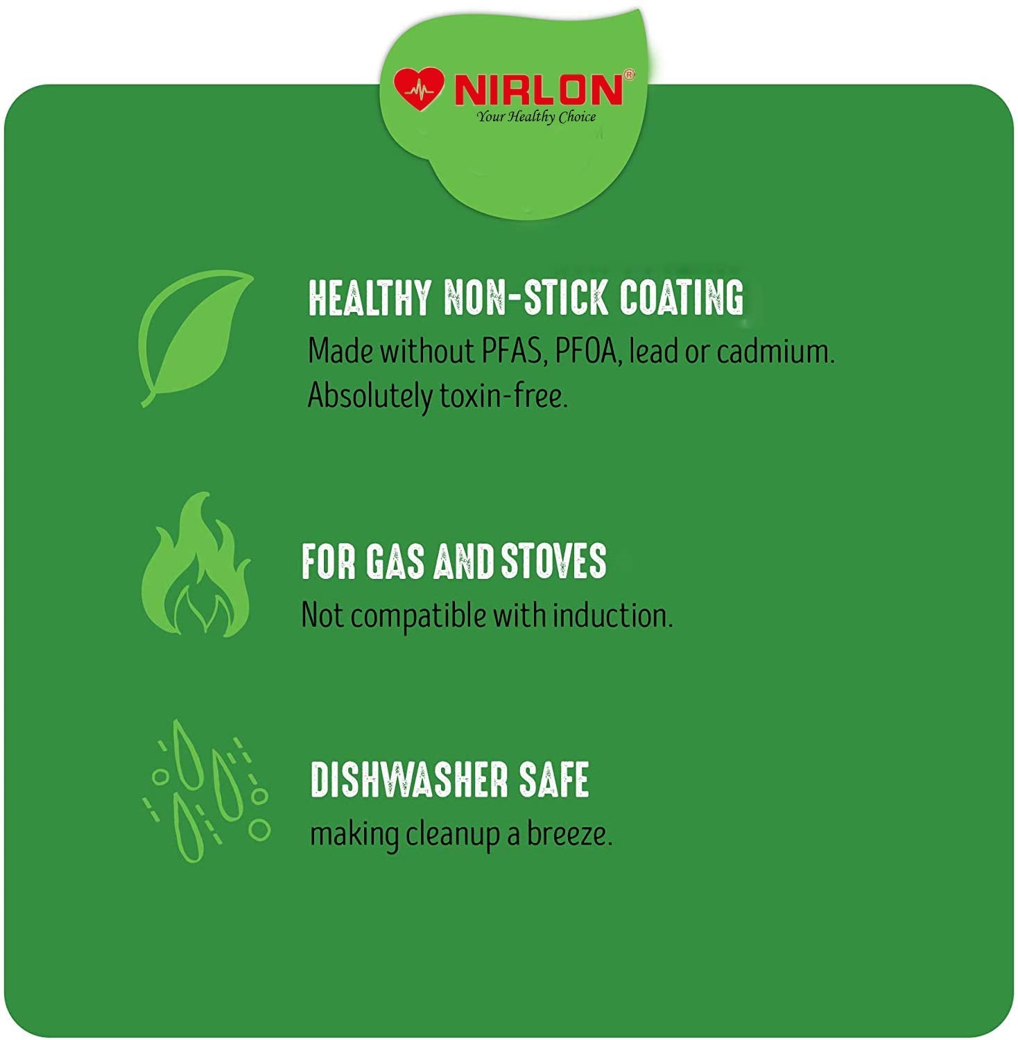 Nirlon Non Stick Dosa Tawa with Handle | Non Stick Dosa Pan, Chapati Tawa, Roti Tawa for Kitchen 29 cm