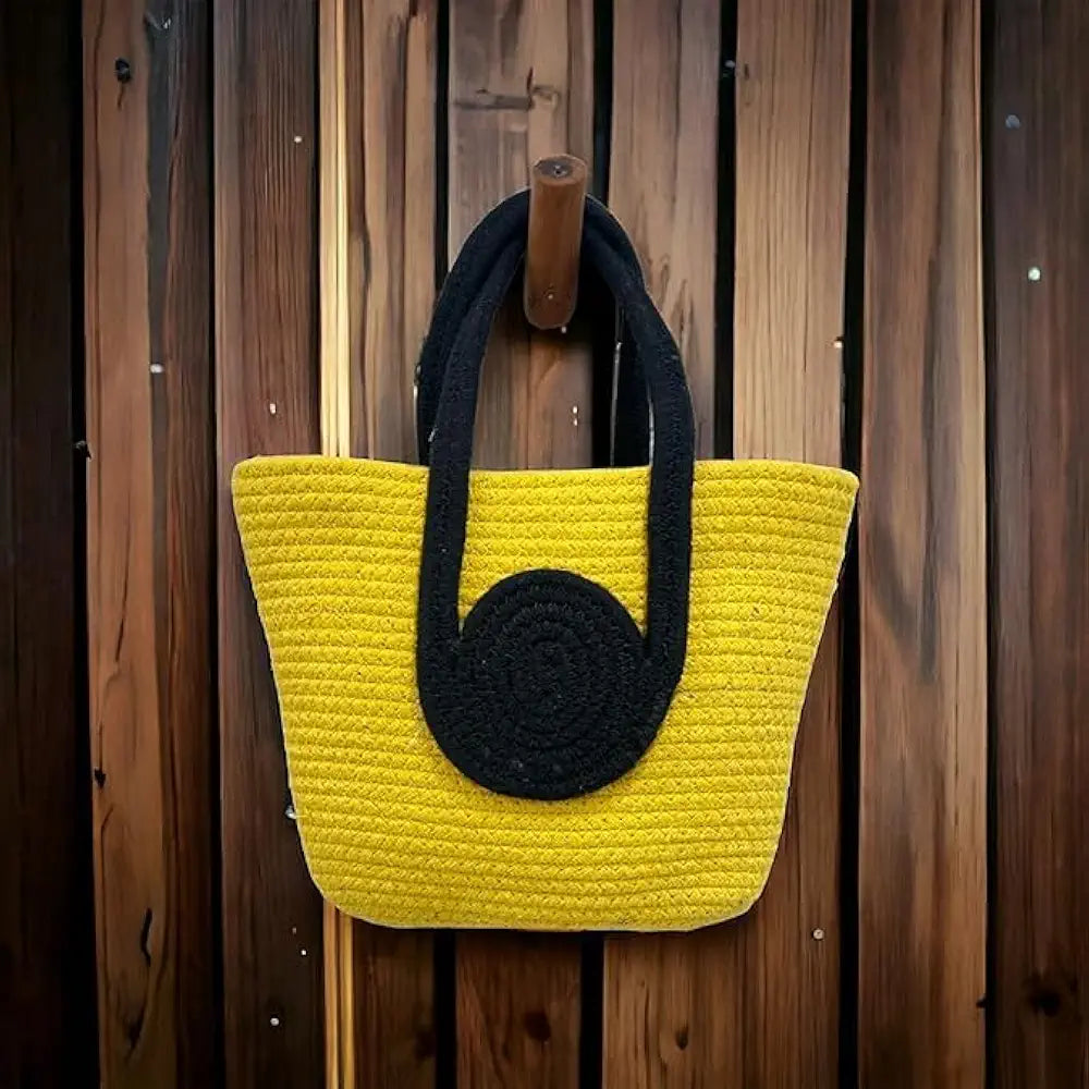 Attractive Tote Hand Bag Jute Handmade