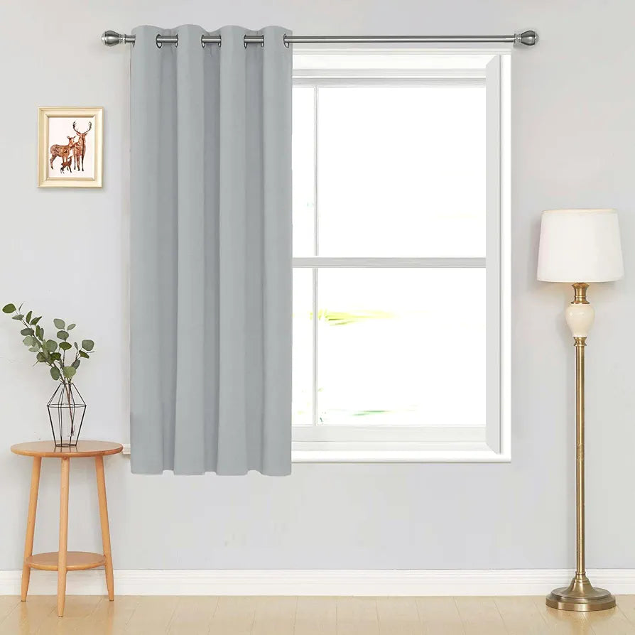 Divine Casa Premium Velvet Blackout Curtain 5 Feet Luxurious Thermal Insulated & Noise Reducing Room Darkening Panel Colour Mine (Pack of 1)