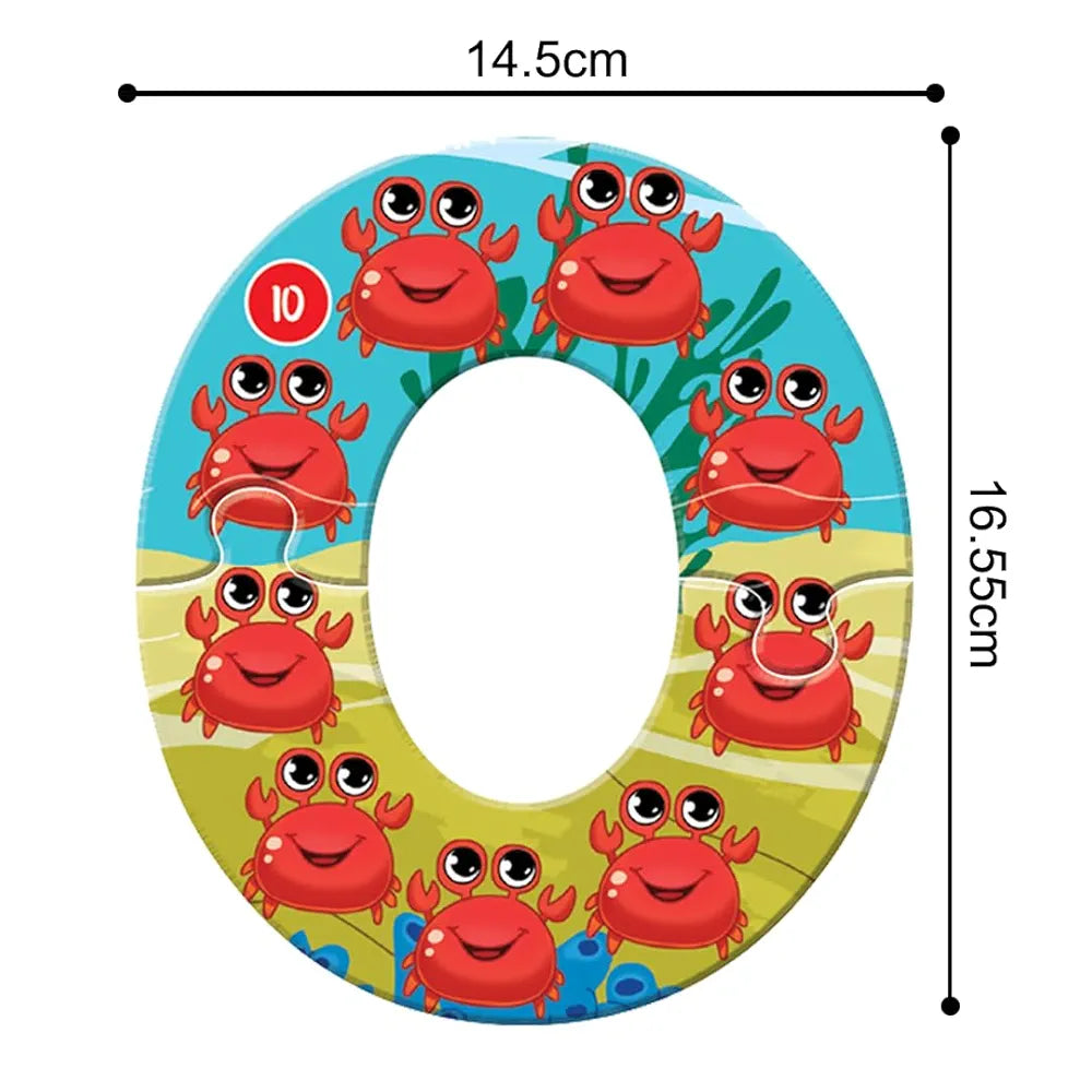 The Book Tree Number Puzzle for Kids - 22 Piece Number Jigsaw Puzzle & Toddler Puzzles with 1 Board Book,Educational Toy for Cognitive Development | Fine-Motor Skills | Age 2+ by Majestic Book Club
