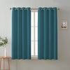 Cloth Fusion Blackout Window Curtains 5 Feet Long Set of 2 Room Darkening Blackout Prussian Blue