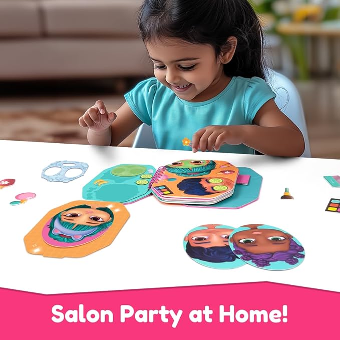 Bloomingo Pretend Play Kit Yippie Day Salon Day | Fun Beauty Salon Set for Kids | Set Up Your Own Salon Be a Stylist