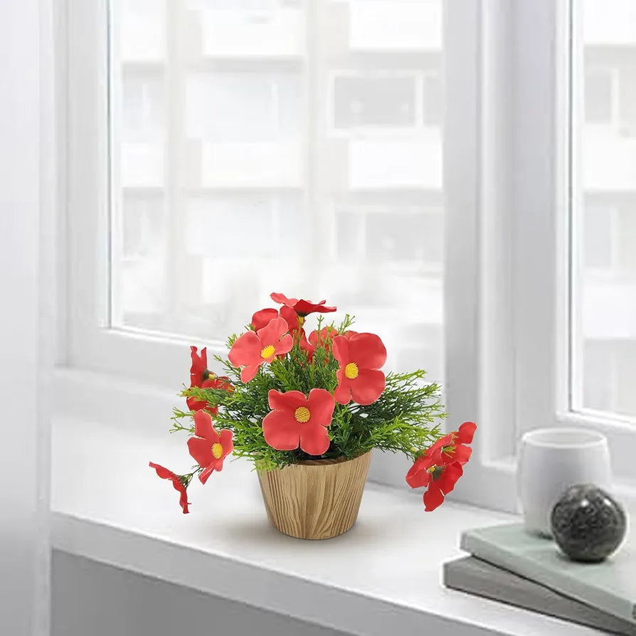 Artificial Flower in Grass with Pot Artificial Flora -8419