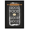 ArtX Paper Good Food Good Mood Motivational Quote Framed Wall Art Painting