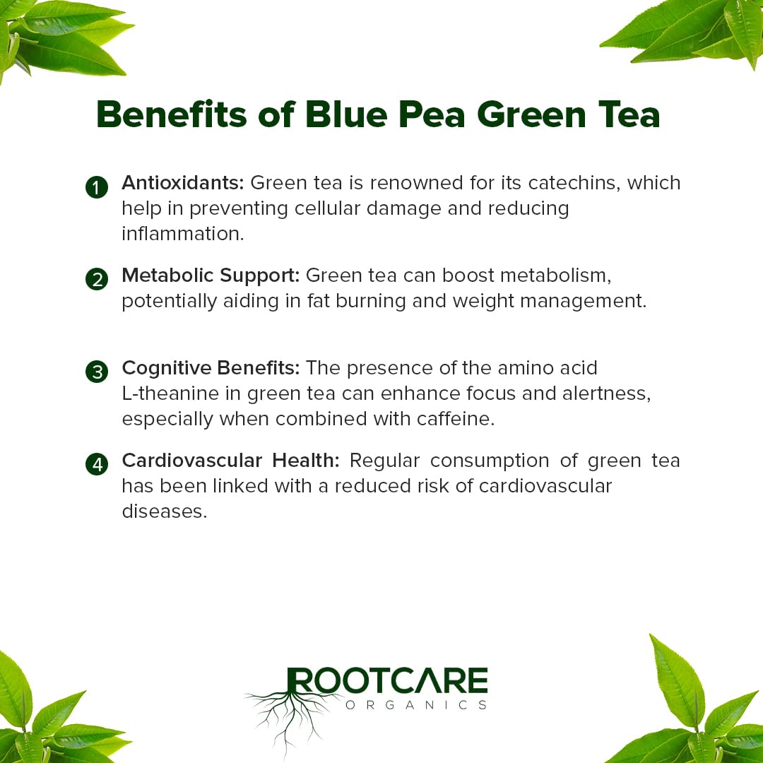 Rootcare Organics Blue Green Tea - 100 gms