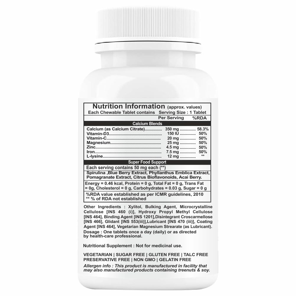 Propeptides Calcium Tablet For Kids - 60 Tabs