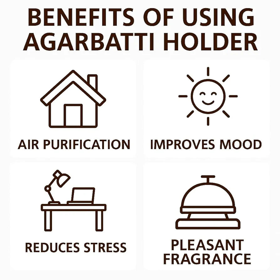 Pure Source India Aluminum Agarbatti Stand Incense Holder