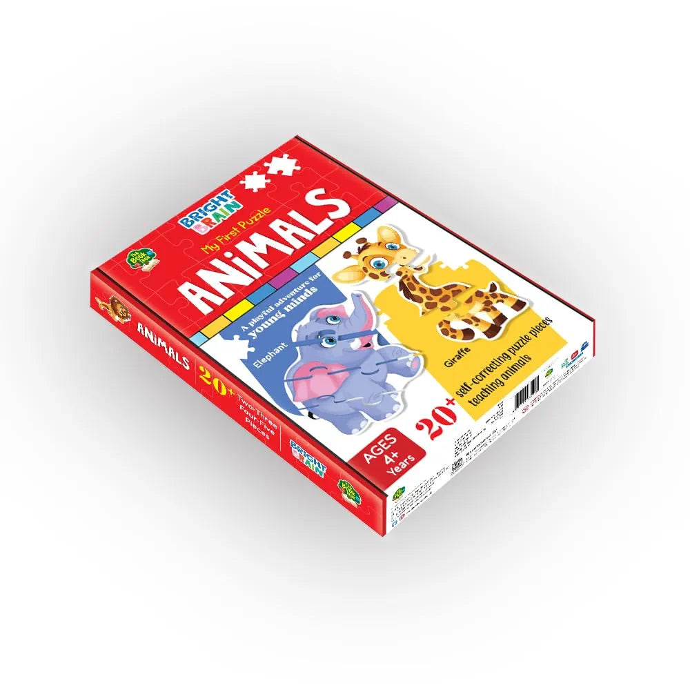 The Book Tree Animals Puzzle 20+ Big Size Piece Jigsaw Puzzle for Preschoolers, Educational Toy for Learning Animals, Gifts for Kids Ages 3 to 6 by Majestic Book Club