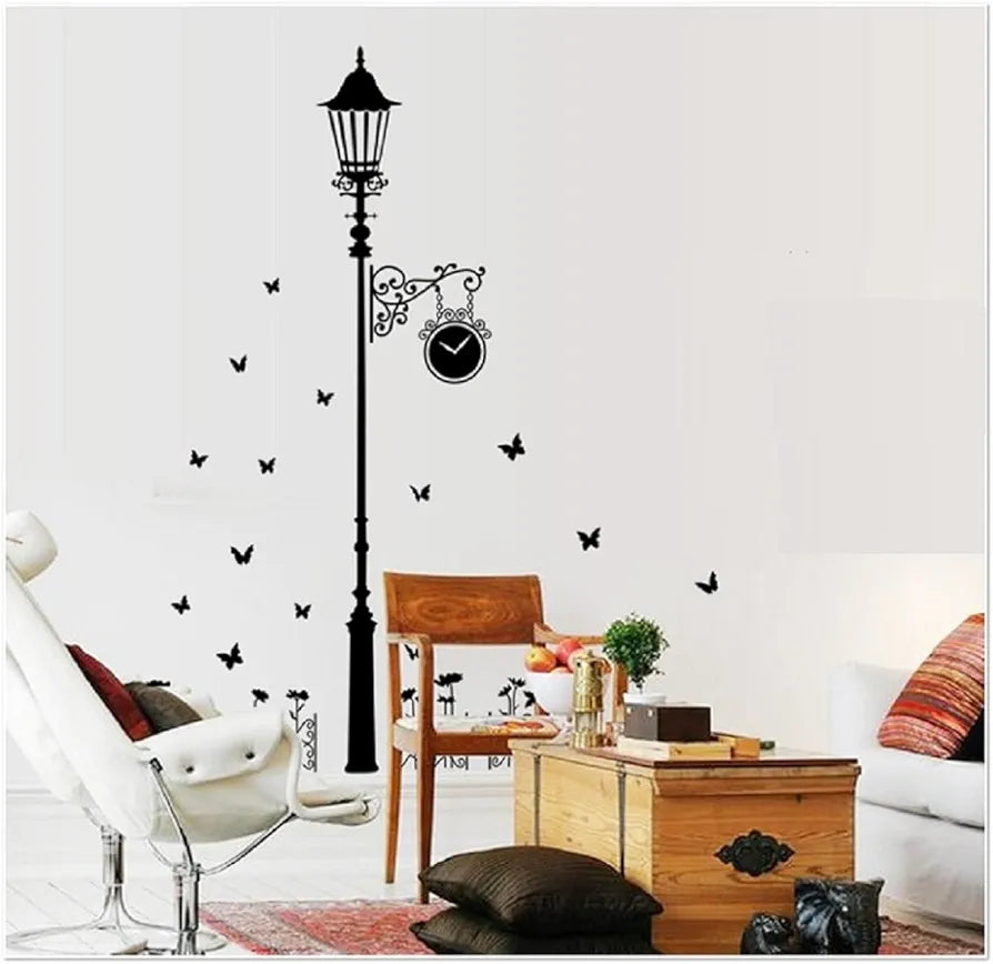 Jaamso Royals Black Street Stickers for Walls Wall Painting Stickers Big Size-self-adhesive Black Street