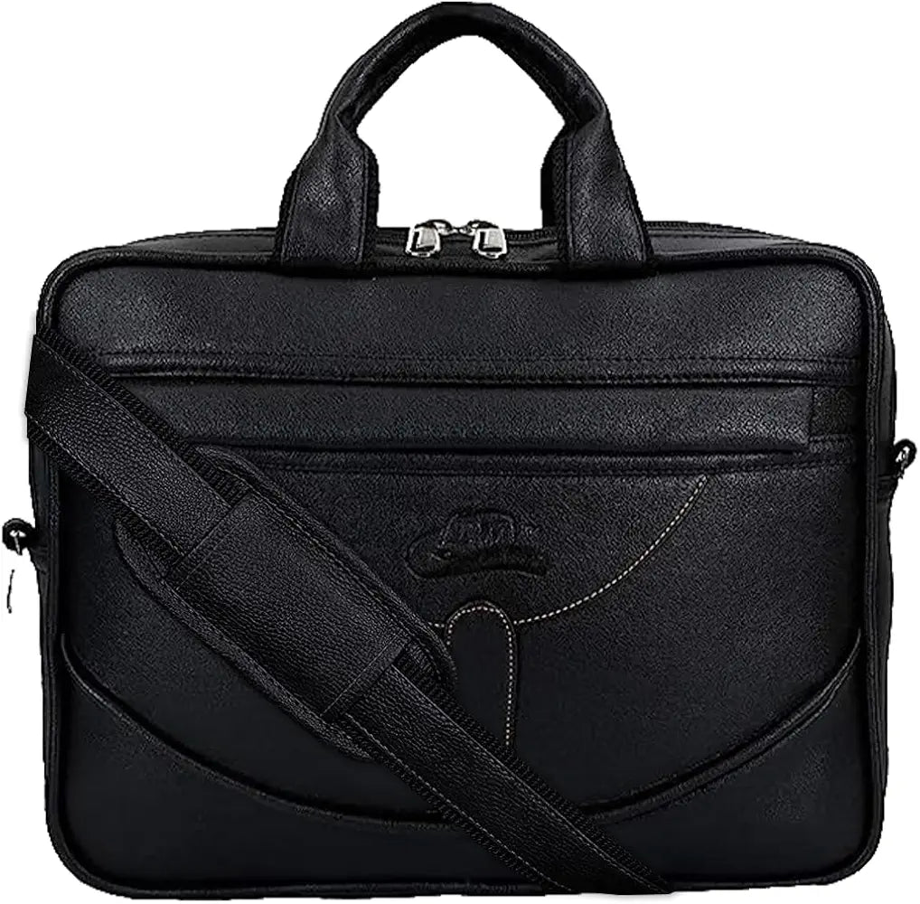 Leather World Pu Leather Mini 14 inch Laptop Office Bag | Office Bag | Messenger Bag | Travel Bag