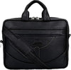 Pu Leather Mini 14 inch Laptop Office Bag | Office Bag | Messenger Bag | Travel Bag | Black Colour