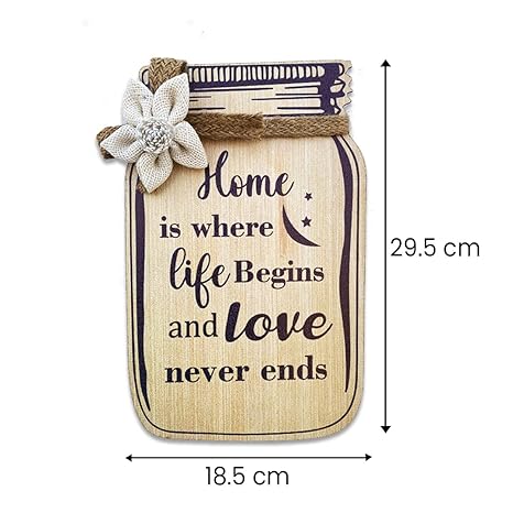 Sehaz Artworks Wooden Jar Wall Hangings Home Décor Items Home Decoration Items - Jar-0012