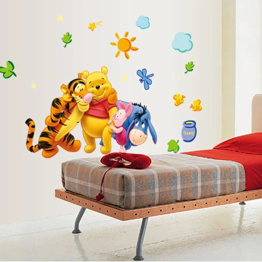 Jaamso Royals Winnie the Pooh Vinyl Self-adhesive Wall Stickers Winnie the pooh