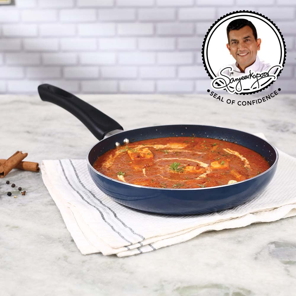 Wonderchef Galaxy Fry Pan 24 cm | 1.3 litres | Midnight Blue